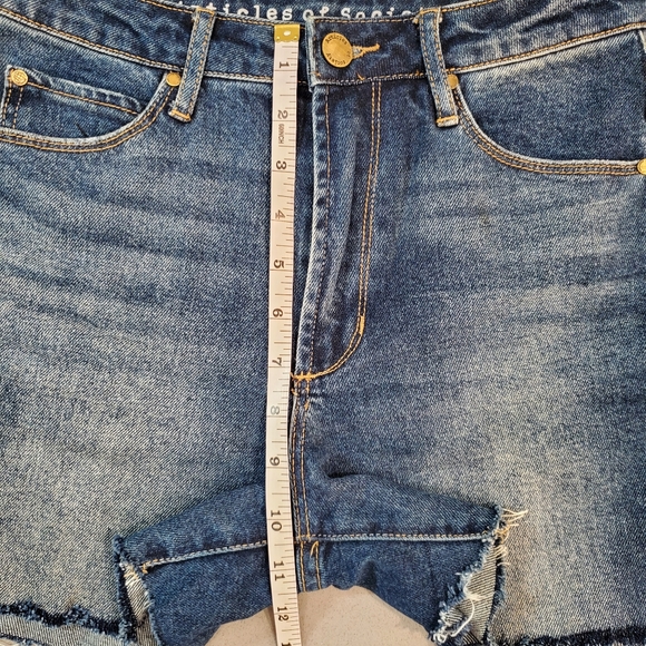 Articles of Society Dark Wash Denim Cutoff Shorts Size 25 - Picture 7 of 10